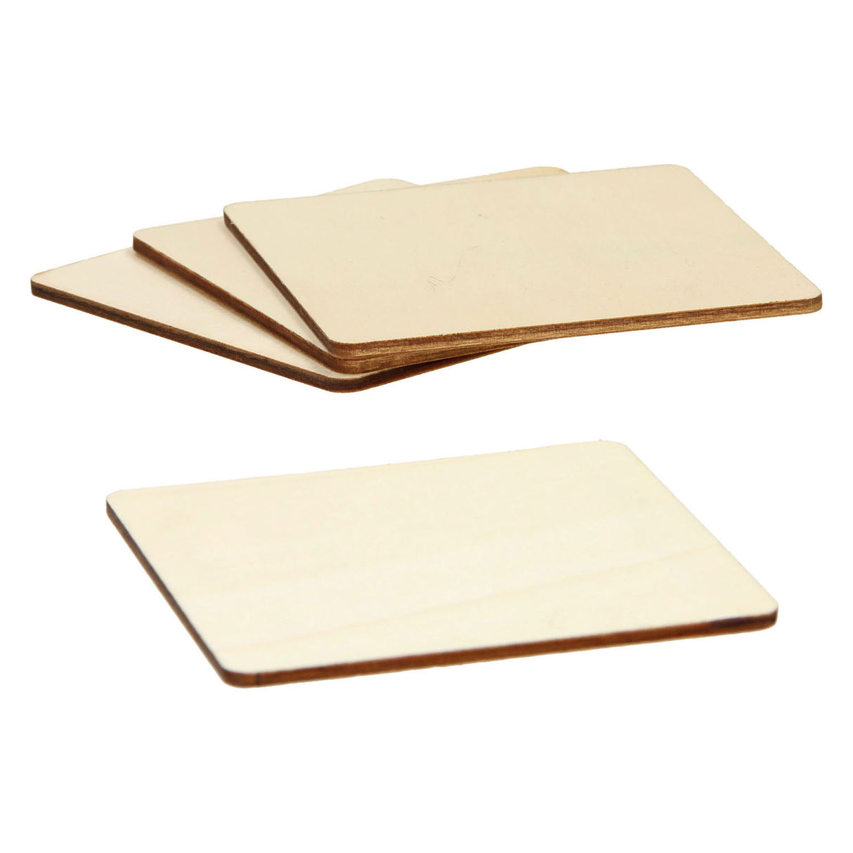 Lobbes Wooden Coasters, 4 pcs.