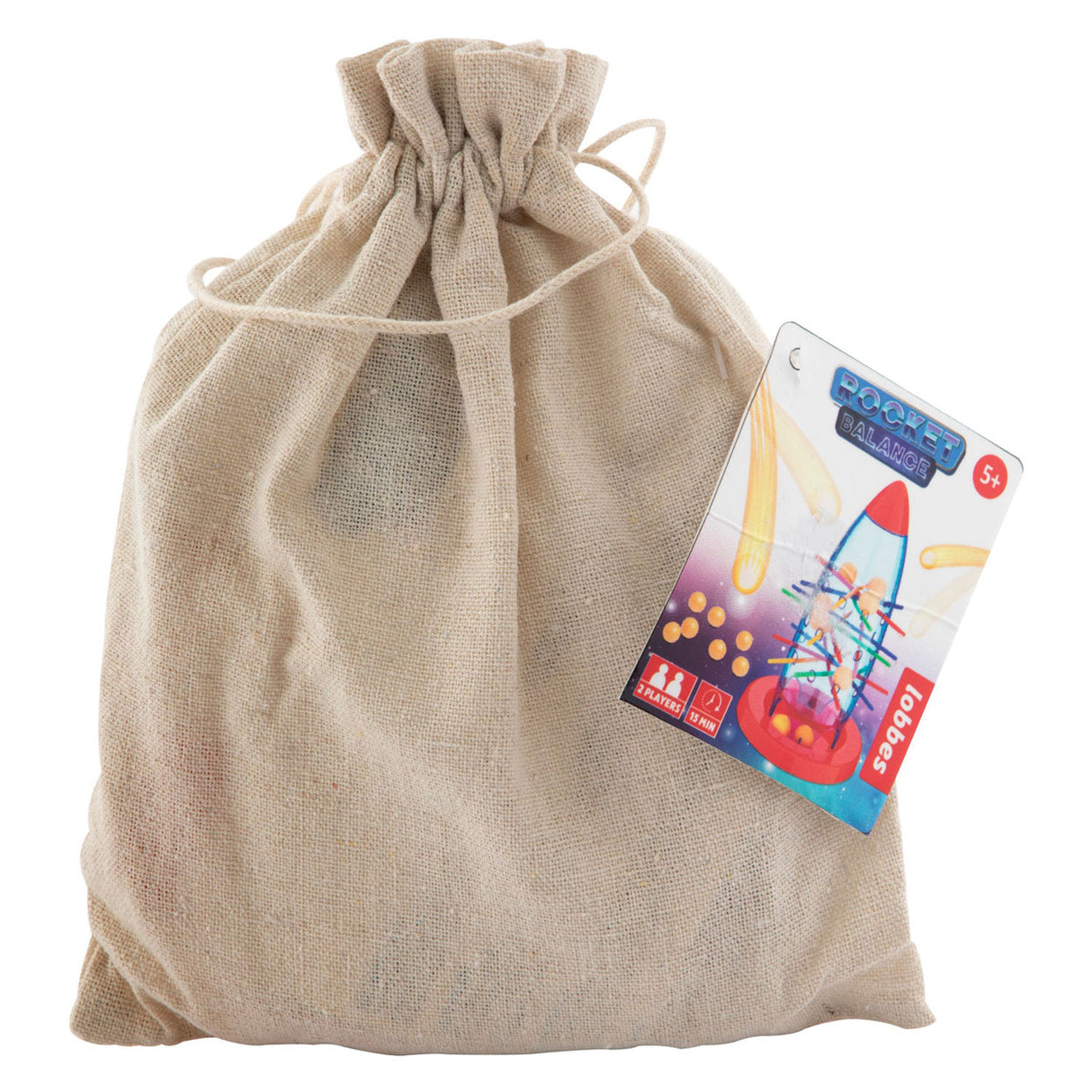 Balanza de cohetes de juego Grafix en bolsa de algodón