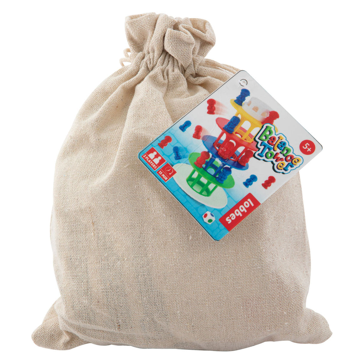 Grafix game balance tower in cotton bag