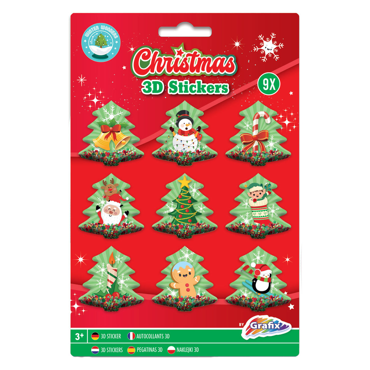 Grafix 3d stickers Christmas