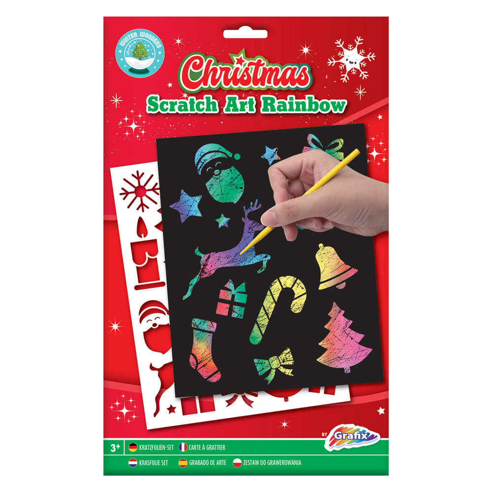 Scratch art Rainbow Christmas A5