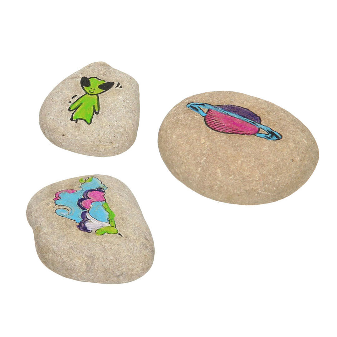 Grafix Stones pintando galaxia