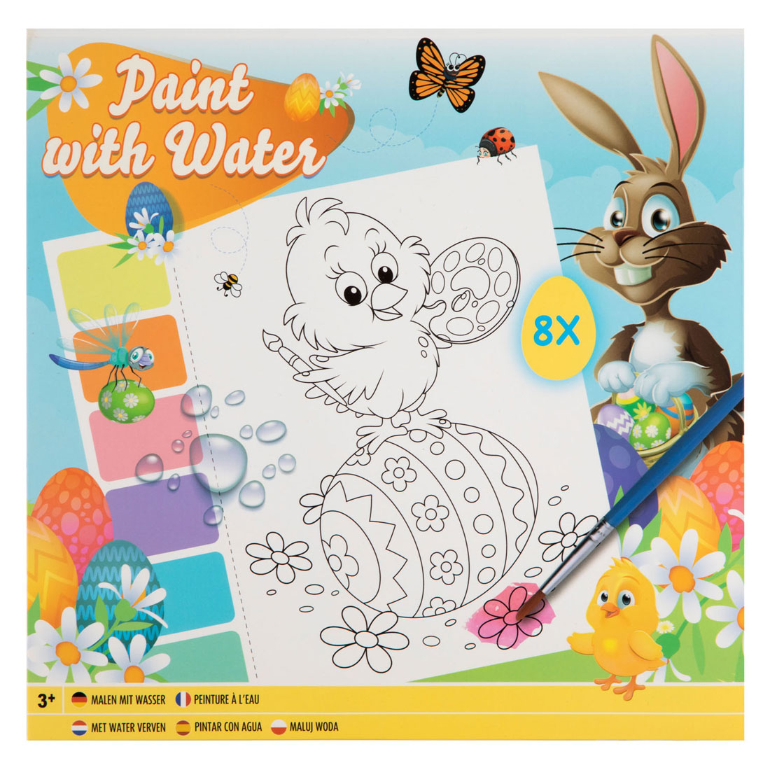 Grafix Watercolor Set Easter 8 Sheets + Brush