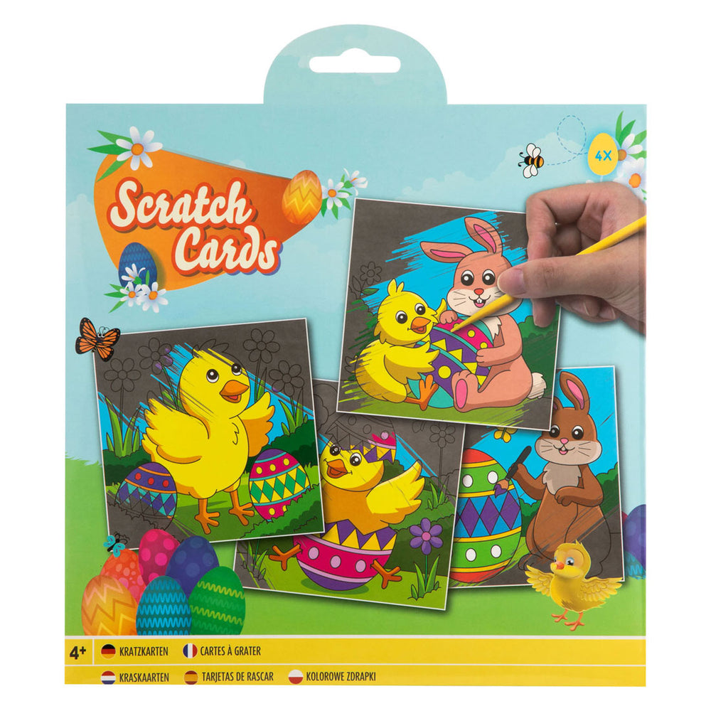 Grafix scratch art easter, 4 pcs.