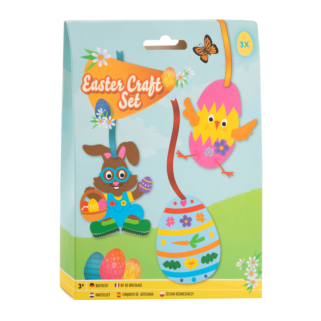 Grafix Easter pendants craft set - rabbit, chick egg