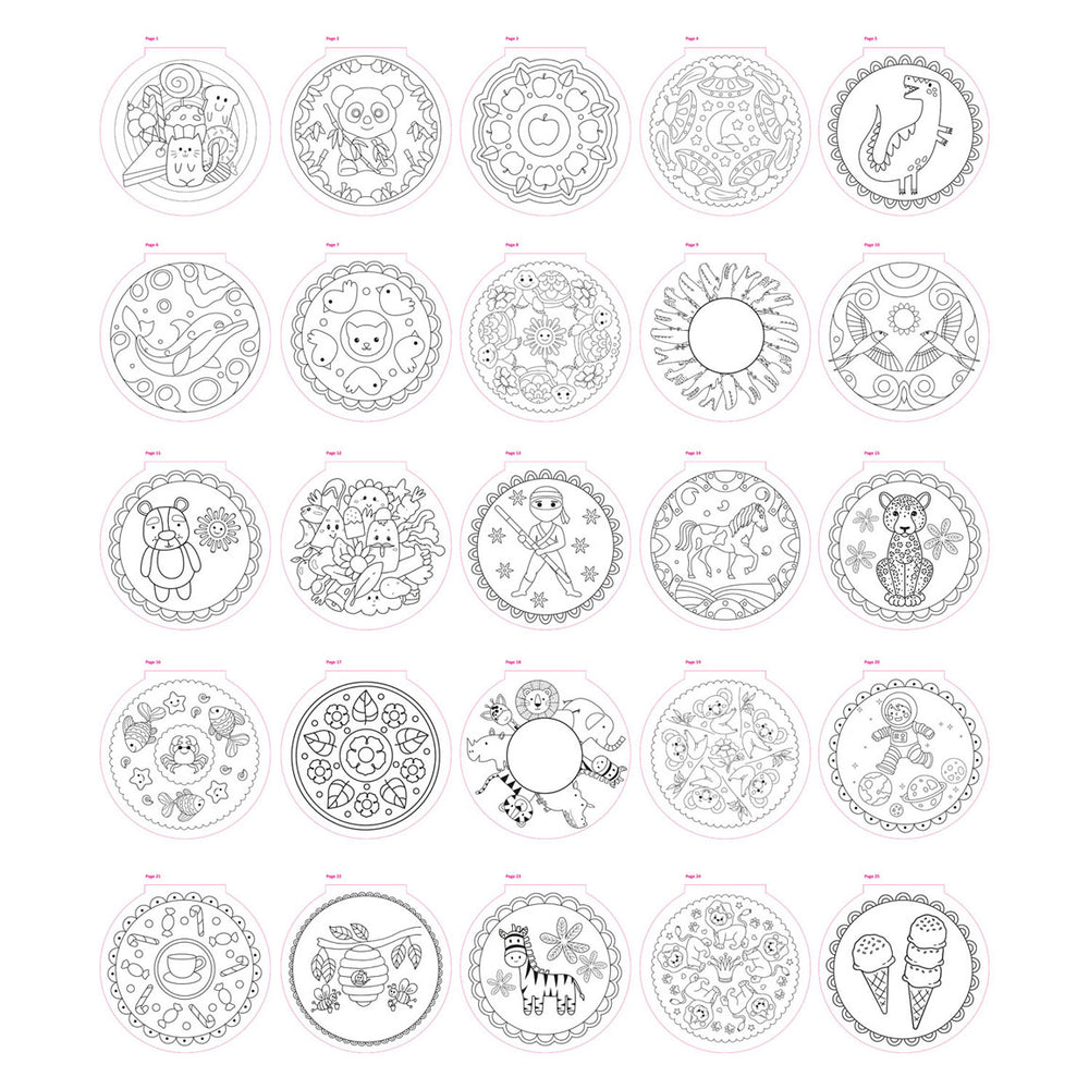 Creative Craft Group Mandala Coloring Book, 25 Coloring Pages