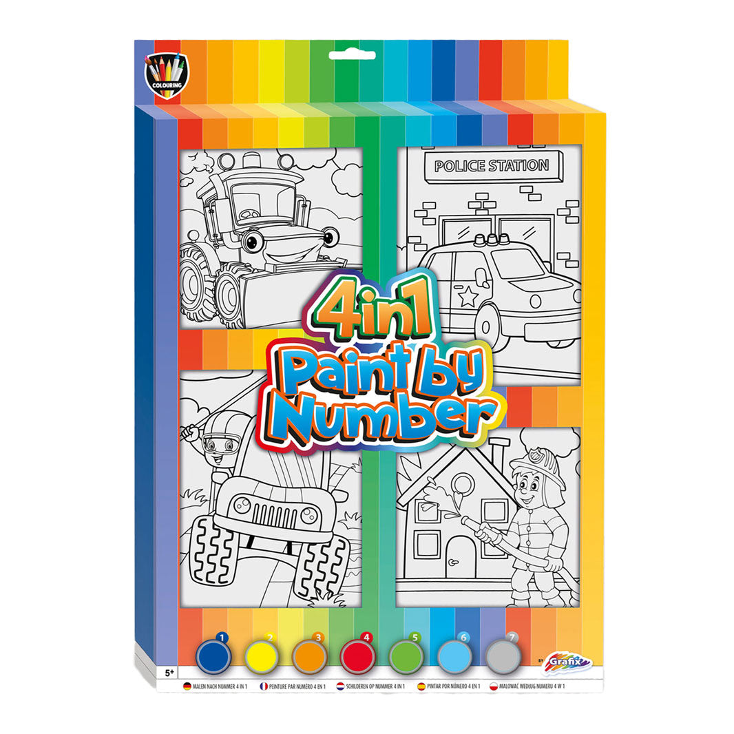 Creative Craft Group Peinture au numéro 4in1 - Véhicules