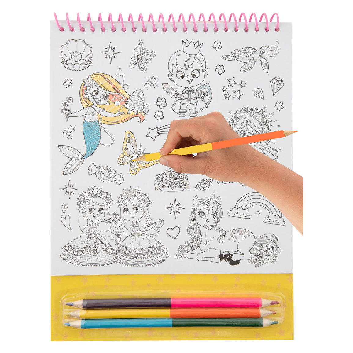 Creative Craft Group Farbe Ihre eigenen Aufkleber mit farbigen Stiften - Fantasy World, 250st.