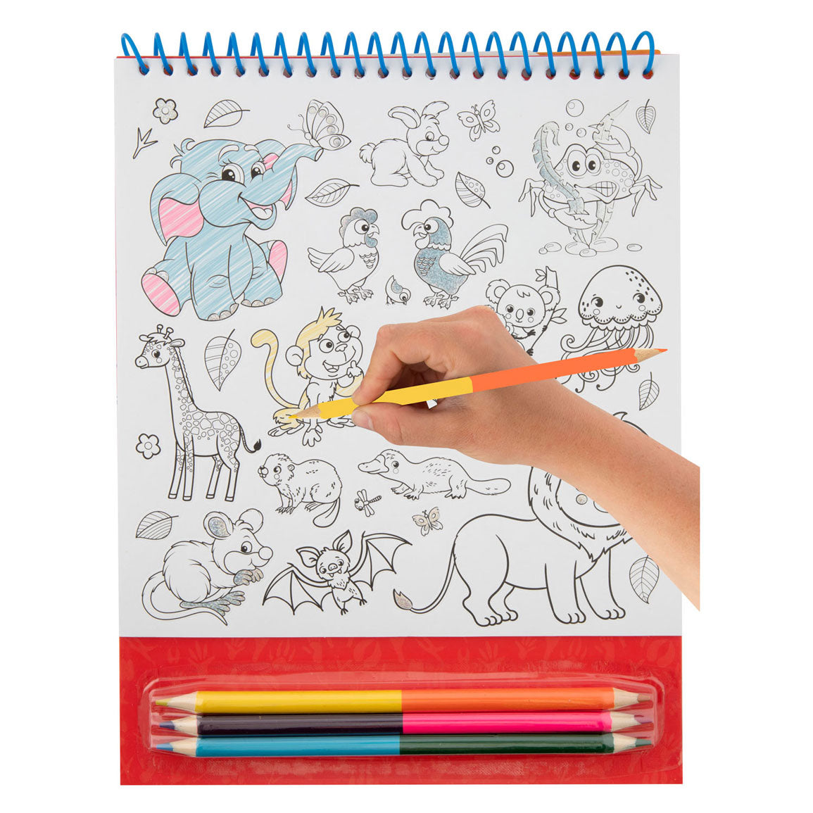 Creative Craft Group Color Your Own Stickers with Crayons and Animals, 250 pcs.