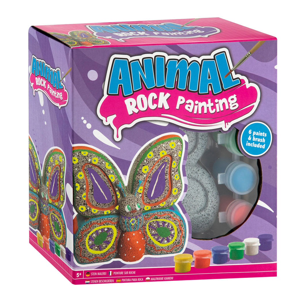 Creative craft group stone painting butterfly paint set, 8 pcs.