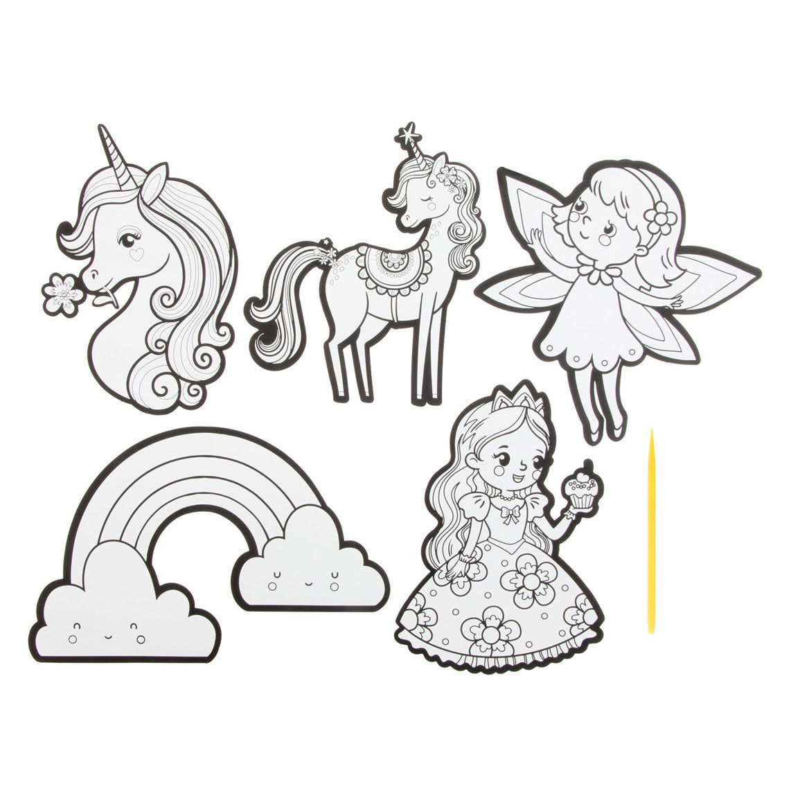 Creative Craft Group Kraskunst Stickers - Fantasie World, 6dlg.