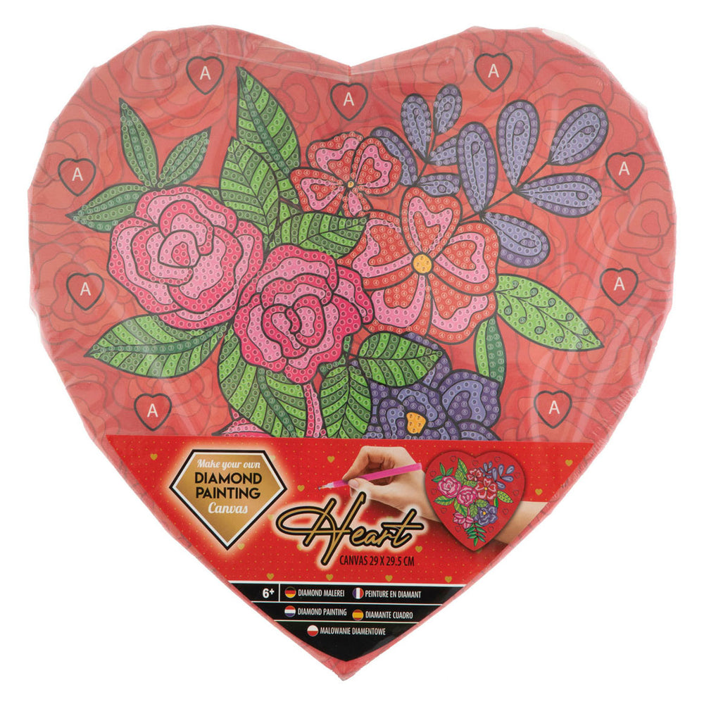 Creative Craft Group Pintura de diamantes Hart Canvas