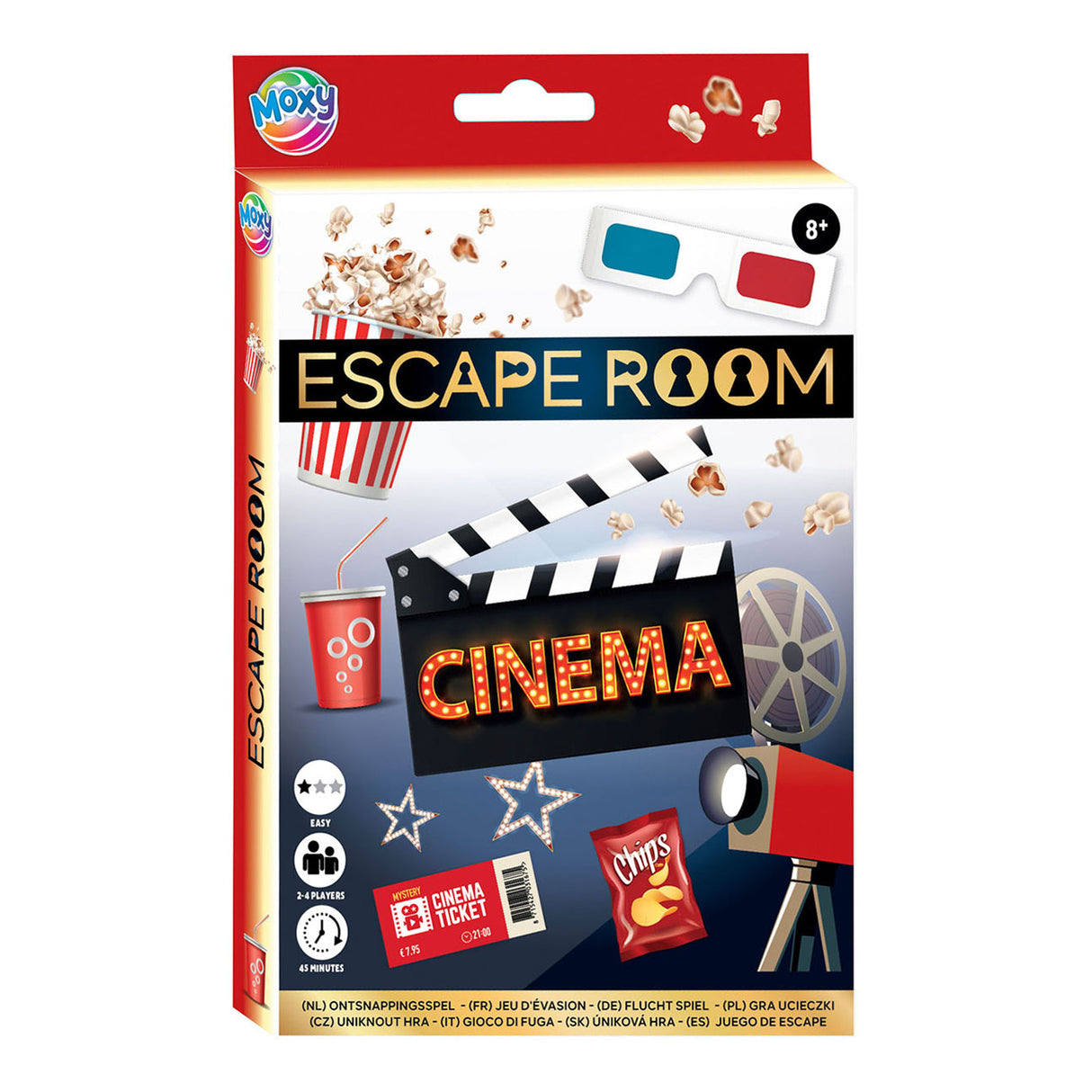 Juego de escape de cine en grupo de manualidades creativas.