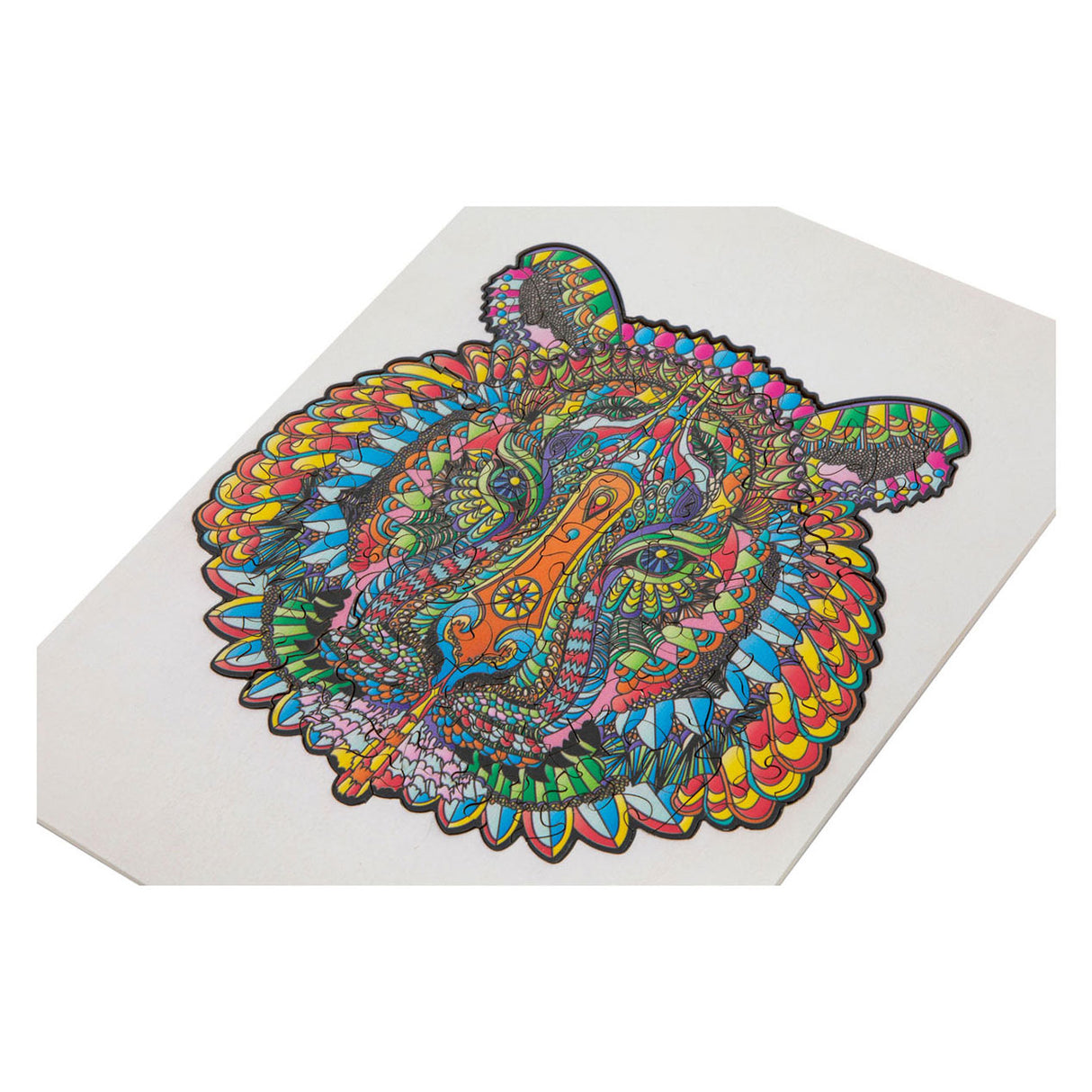 Gruppo artigianale creativo in legno puzzle tigre 130st.