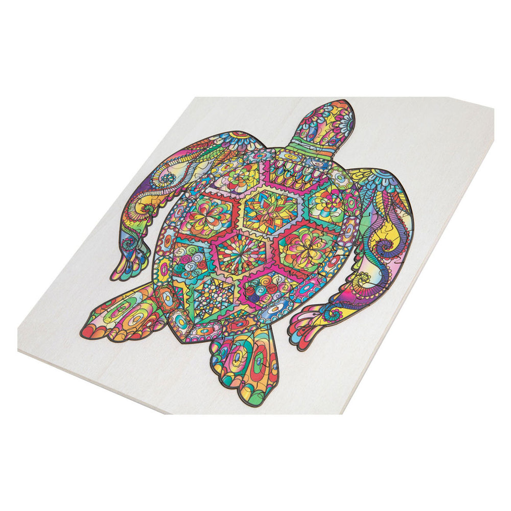 Creative craft group wooden jigsaw puzzle turtle, 130 pcs.