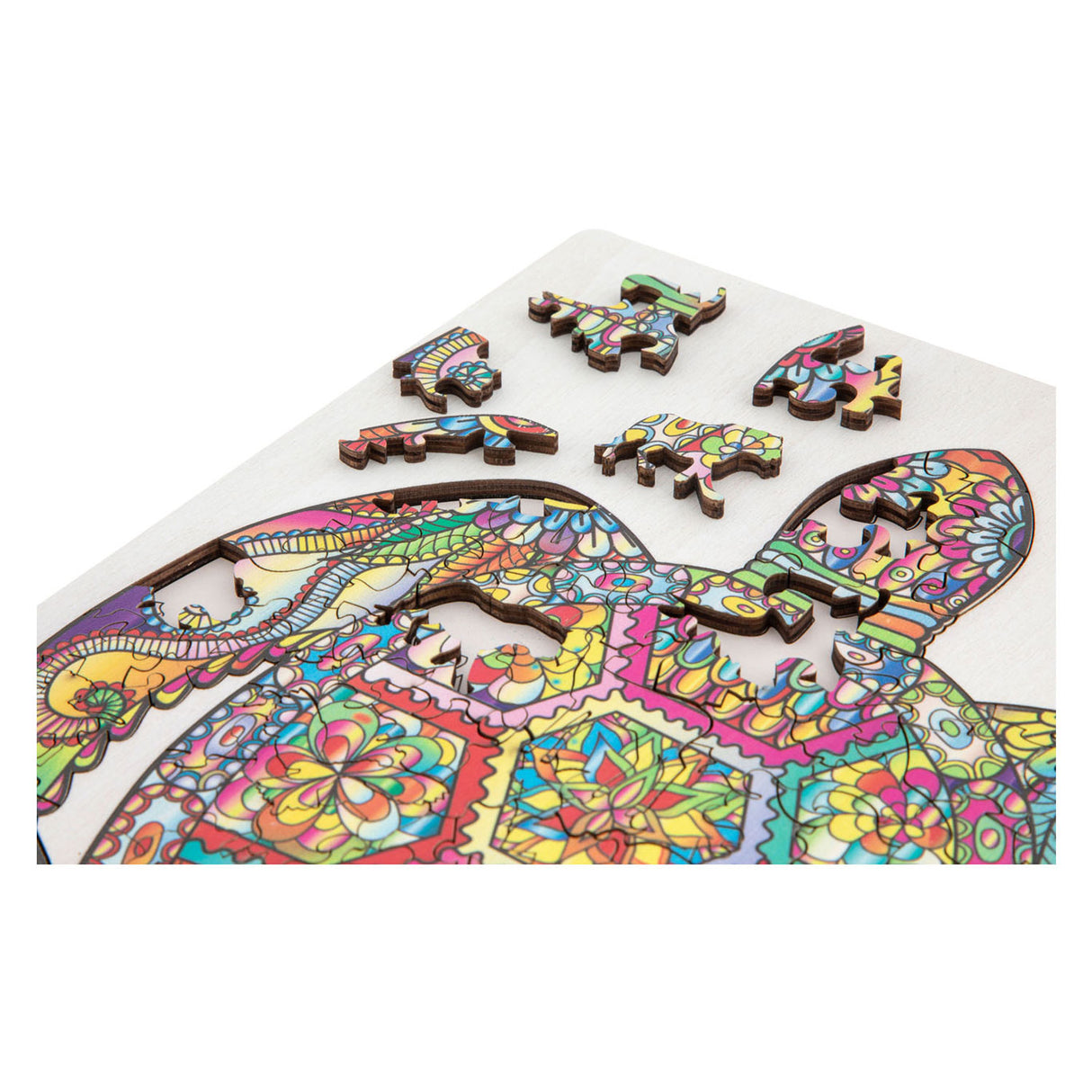 Creative craft group wooden jigsaw puzzle turtle, 130 pcs.