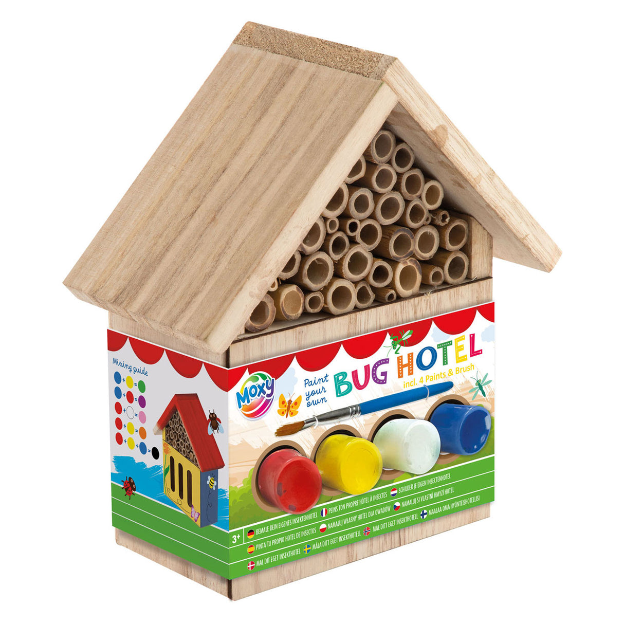 Creative craft group paint your own wooden insect hotel paint set