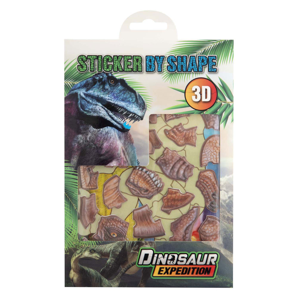 Creative craft group dino stickers on shape