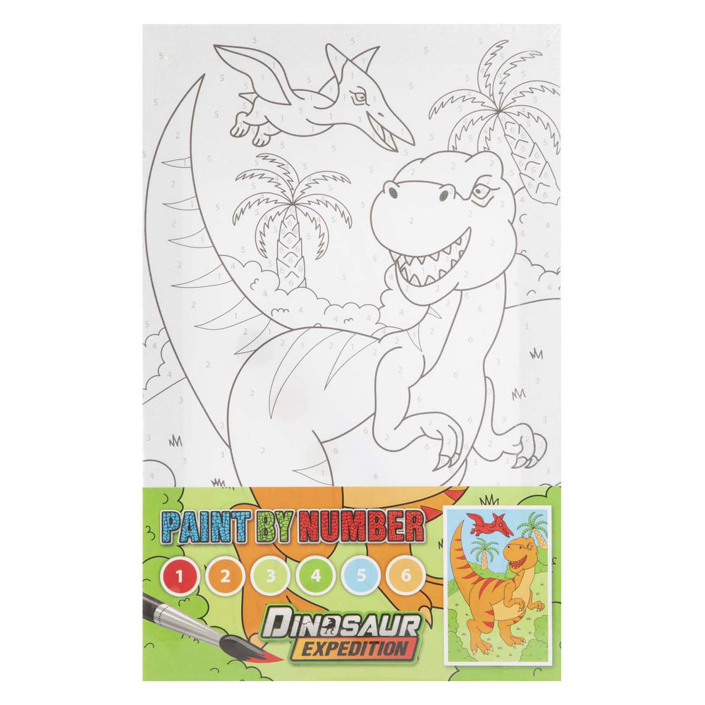 Creative craft group dino paint by number paint set