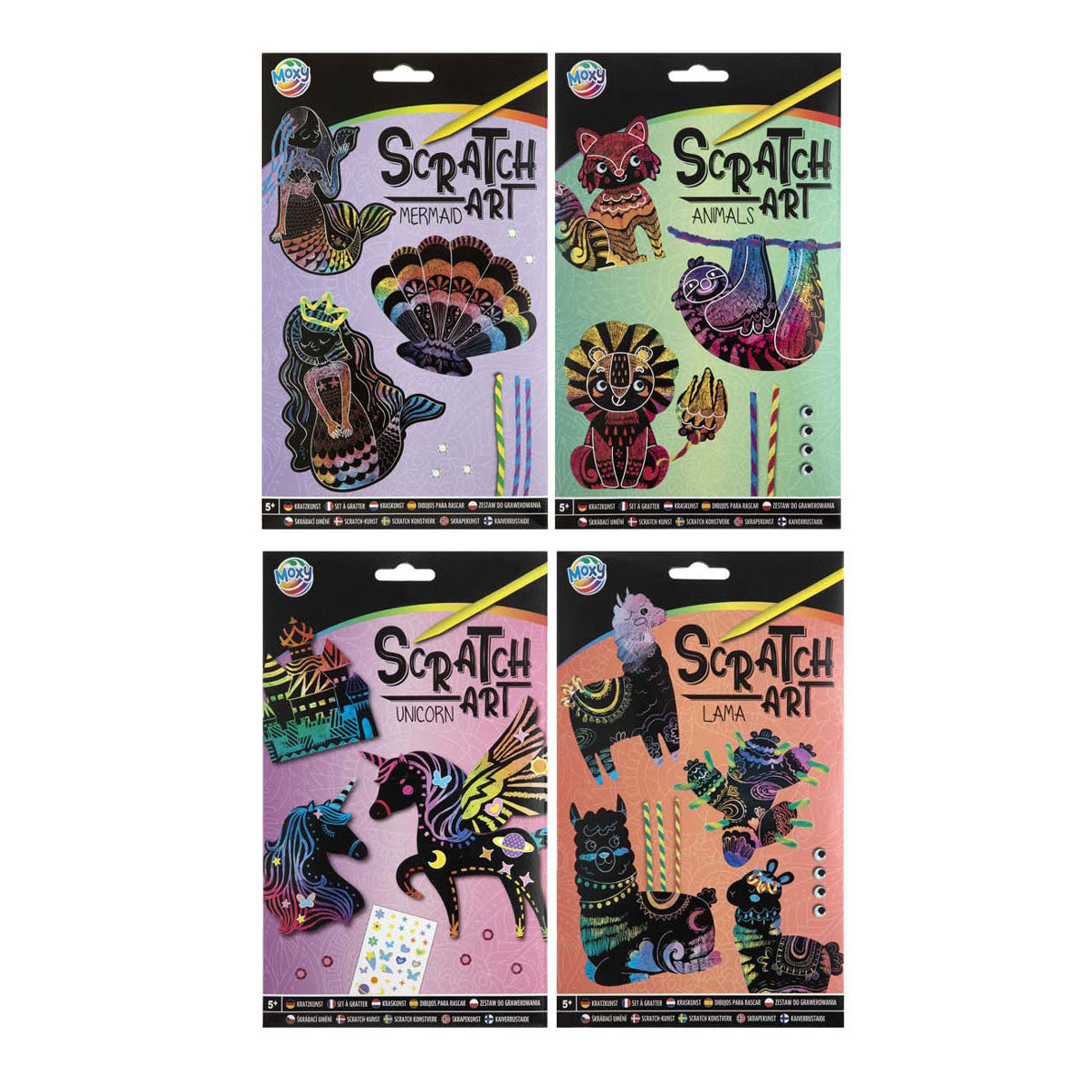 Creative craft group make your own scratch art