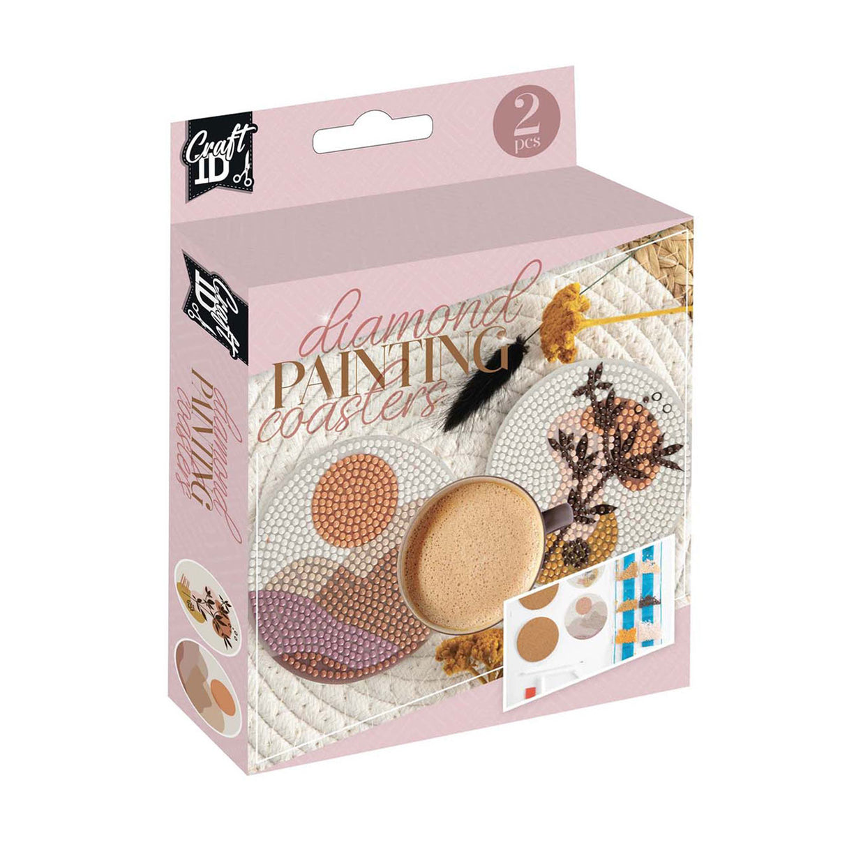 Kreativ håndverksgruppe som lager diamantmalerunder