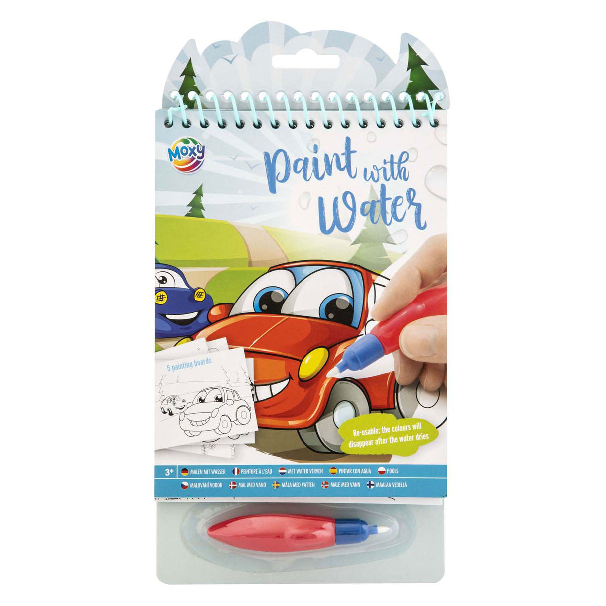 Kreative Bastelgruppe zum Malen mit Wasserfahrzeugen