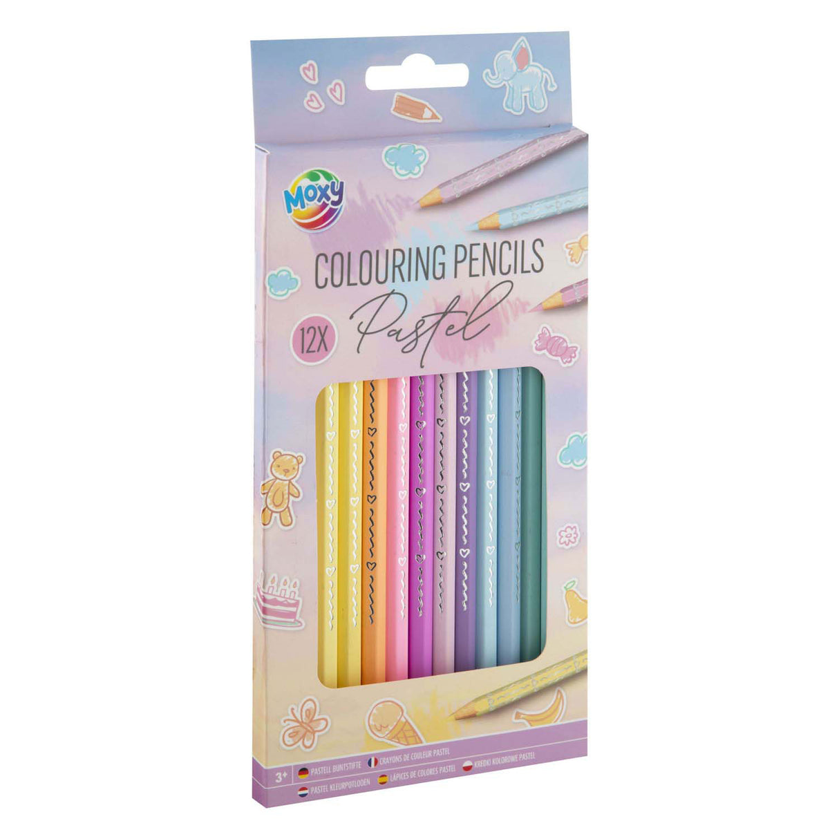 Crayons de couleur pastel de la société Creativ, 12 pcs.