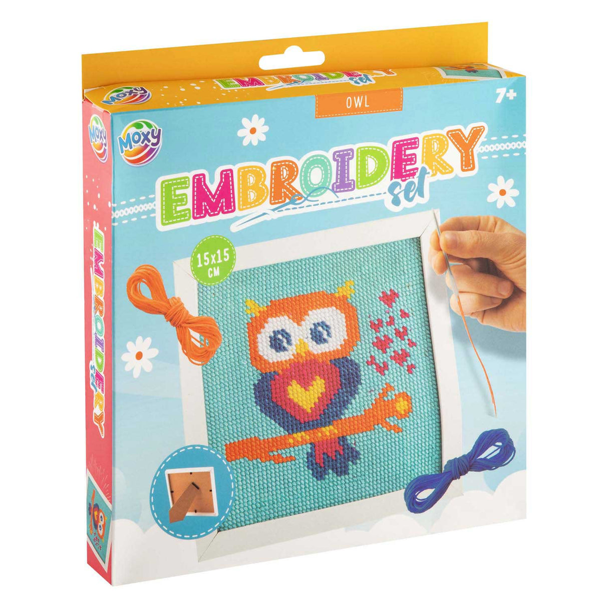 Kreativ håndværksgruppe moxy broderisæt i ramme 15x15cm