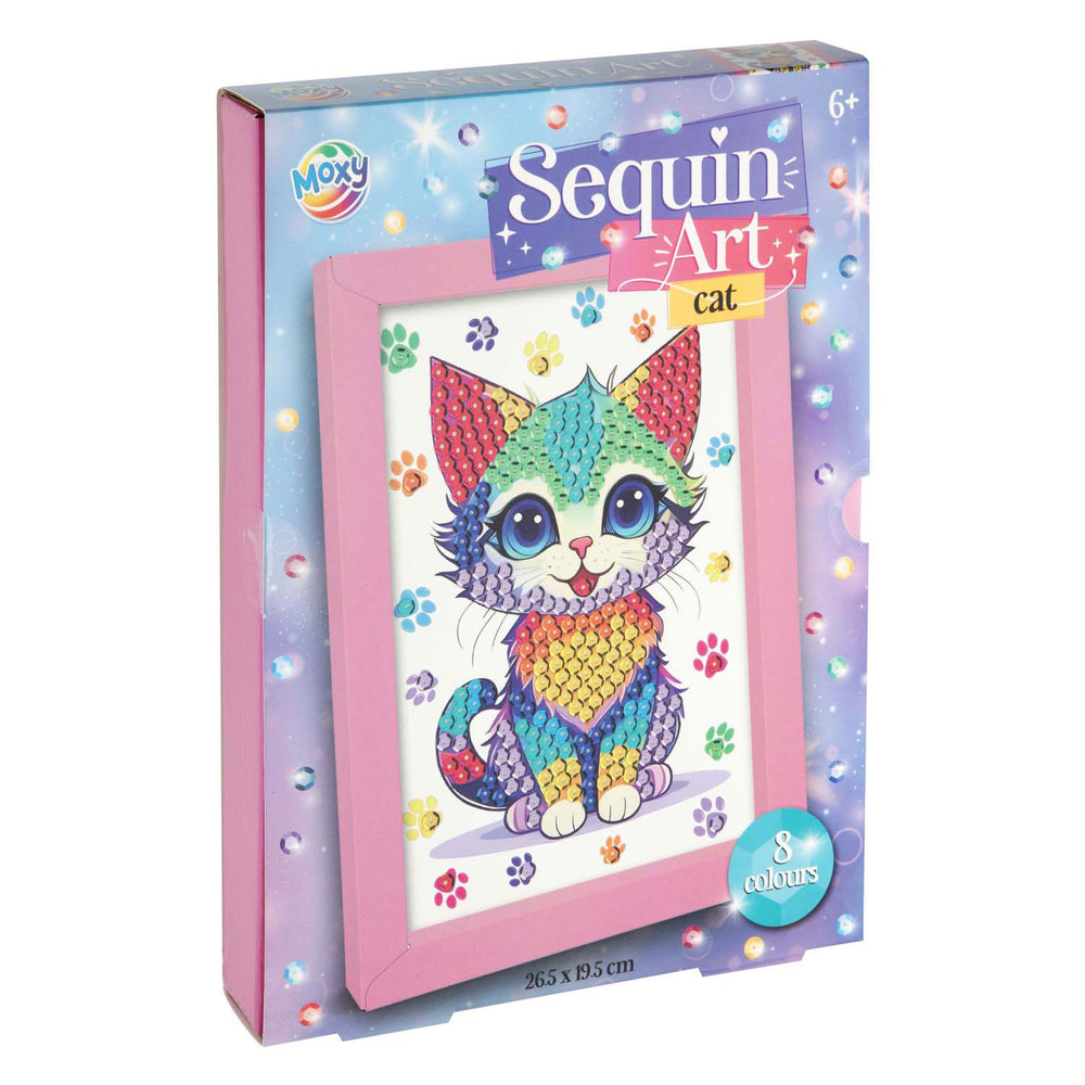 Creative Craft Group Make Your Own Animal Sequin Art Craft Kit, 8 Colors