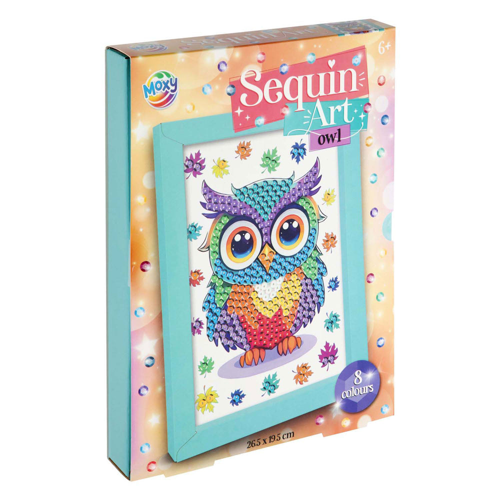 Creative Craft Group Make Your Own Animal Sequin Art Craft Kit, 8 Colors