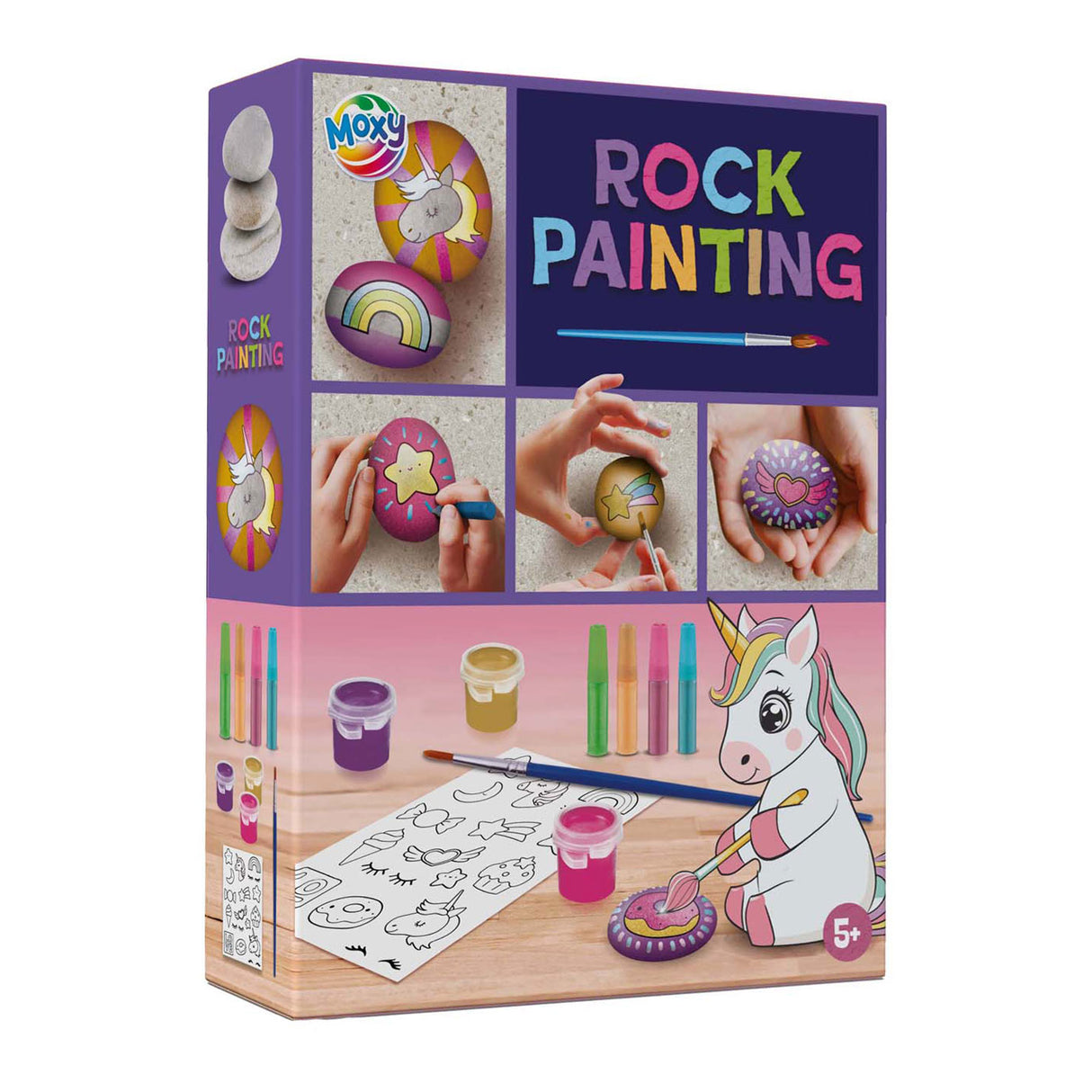 Creative craft group stone painting unicorn