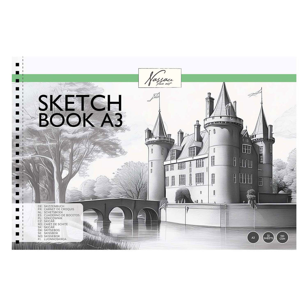 Kreativní skupinový skicák A3 s trhací linkou, 130 gramů