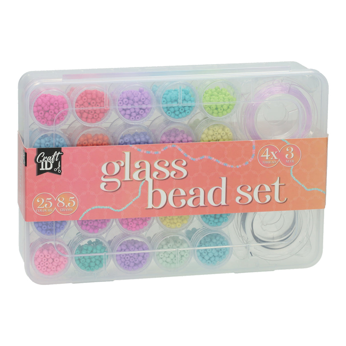 Creative craft group glass beads, 25 colors