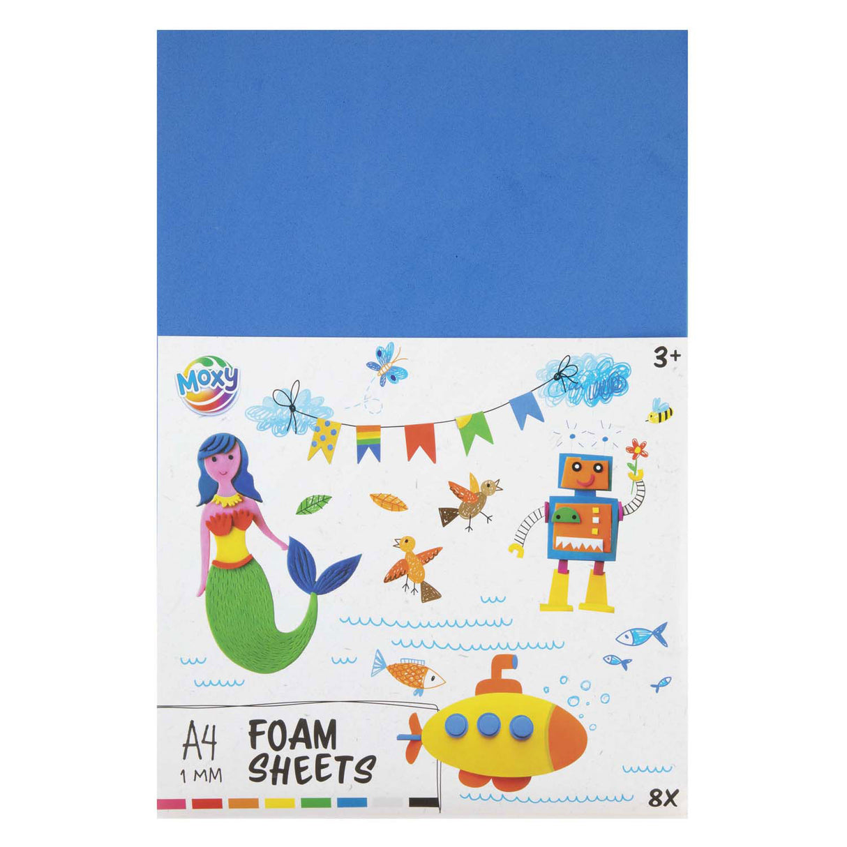 Creative craft group foam vellen a4, 8 vellen