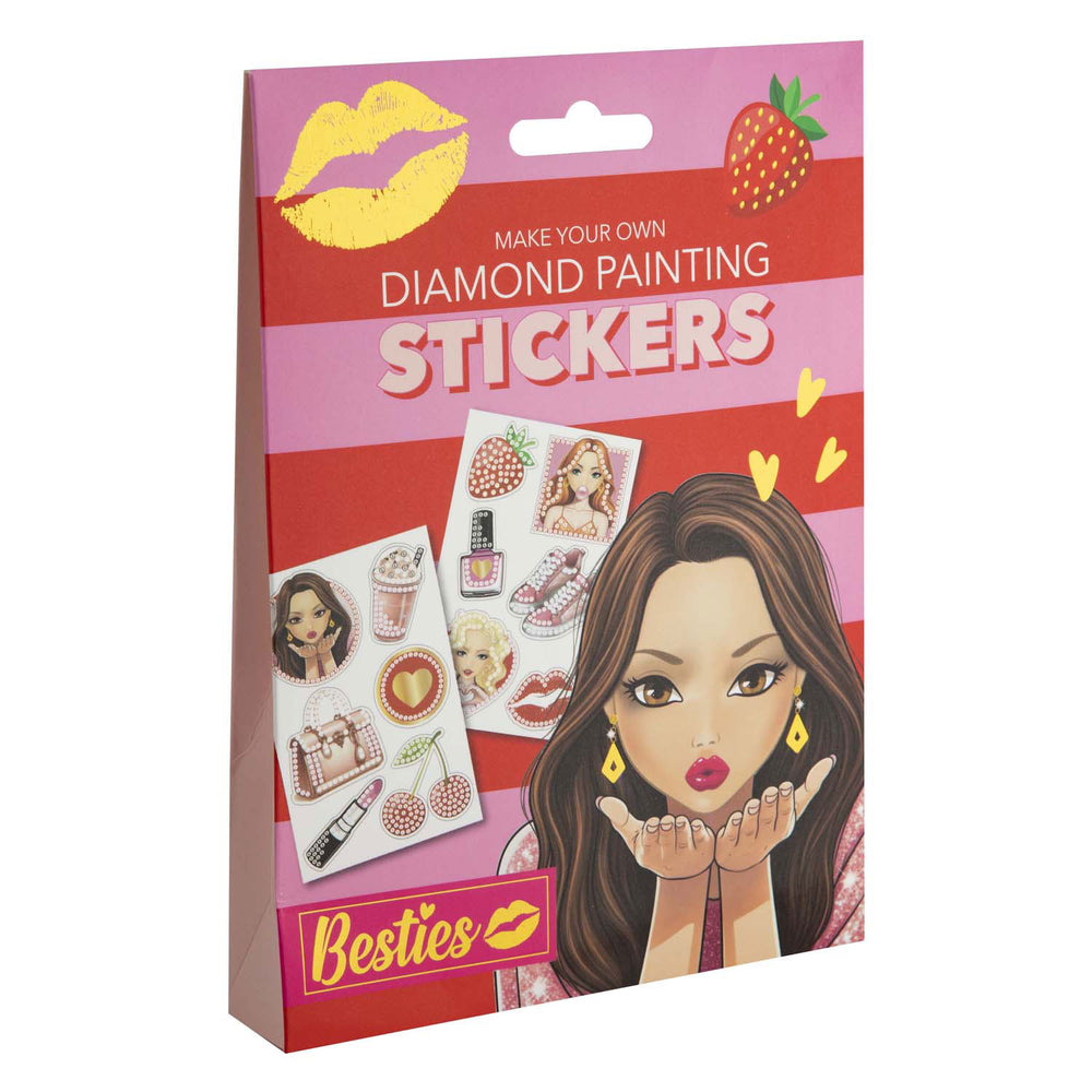 Creative craft group besties diamond painting stickers, 12 pcs.