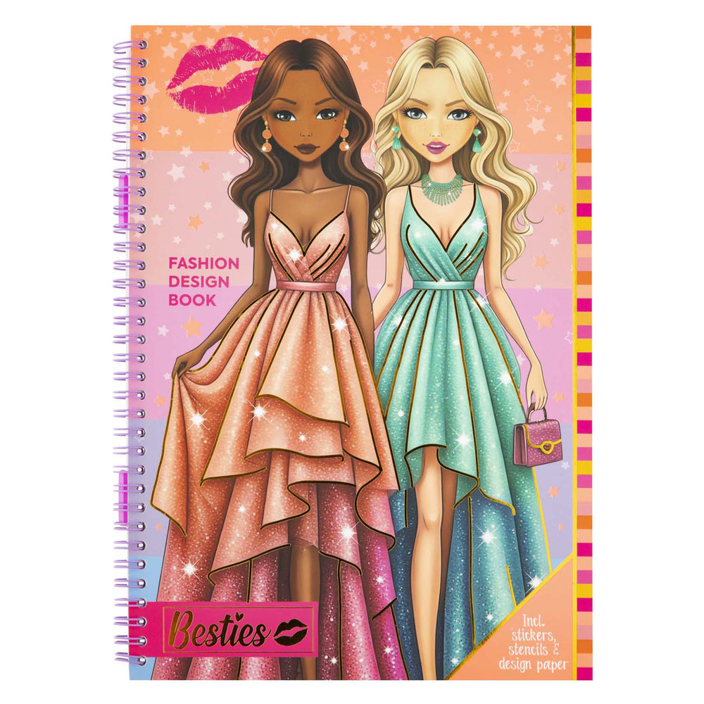 Creative craft group besties fashion design book a4 with accessories