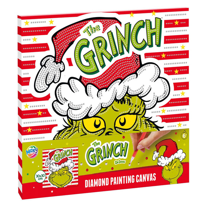 Creative craft group diamond painting canvas the grinch - 30x30cm