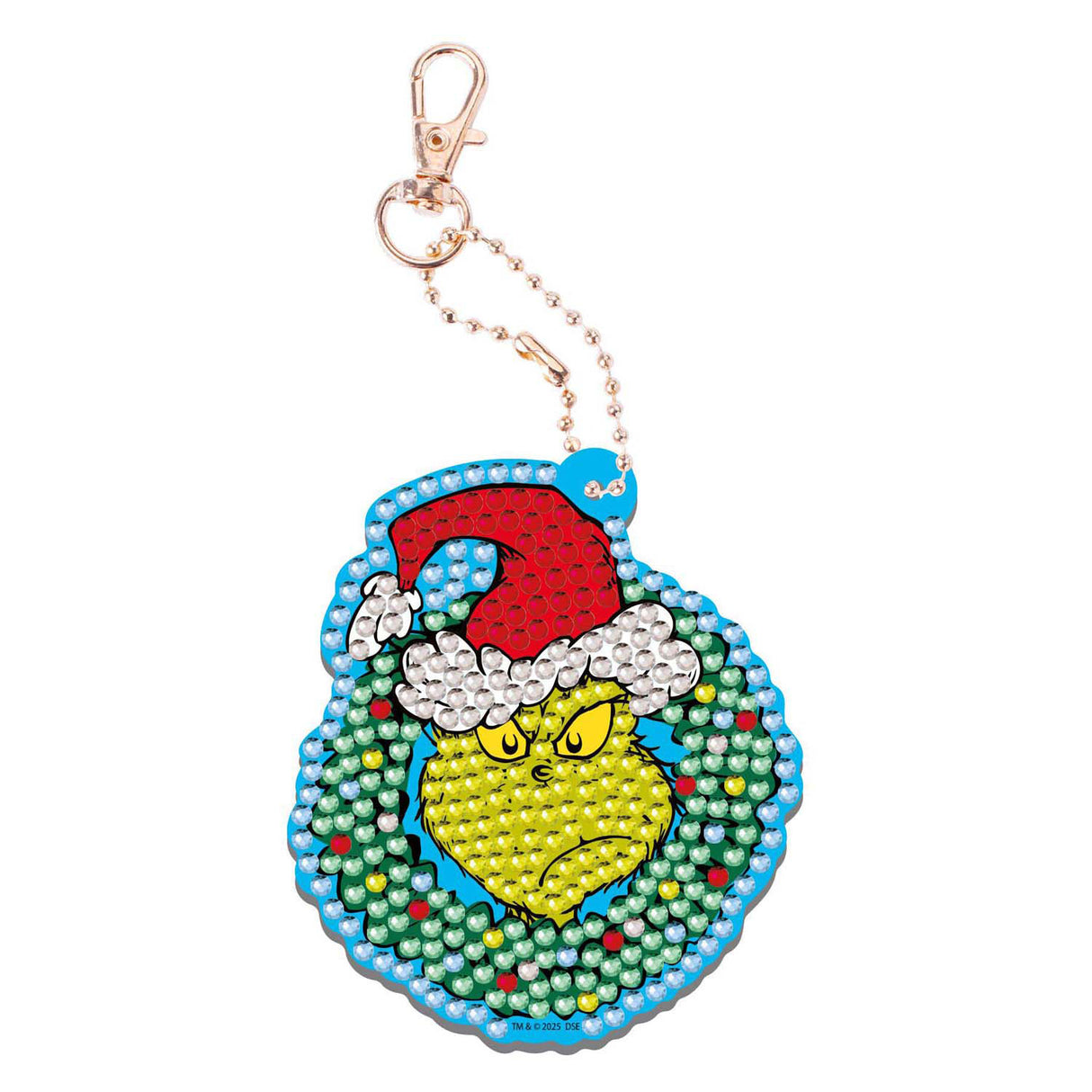 Kreativt hantverk grupp diamantmålning nyckelring grinchen