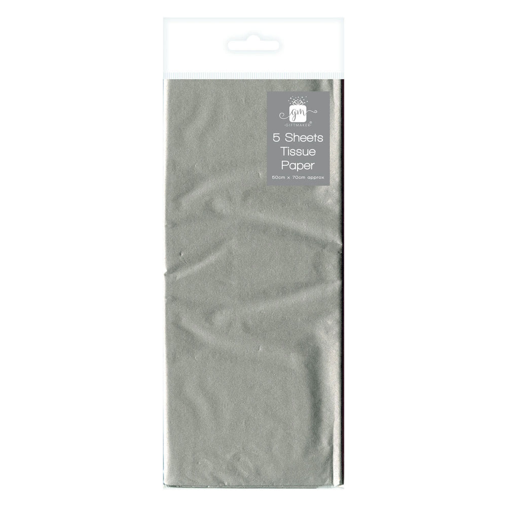 Kite, tissue paper silver color, 5 pcs.