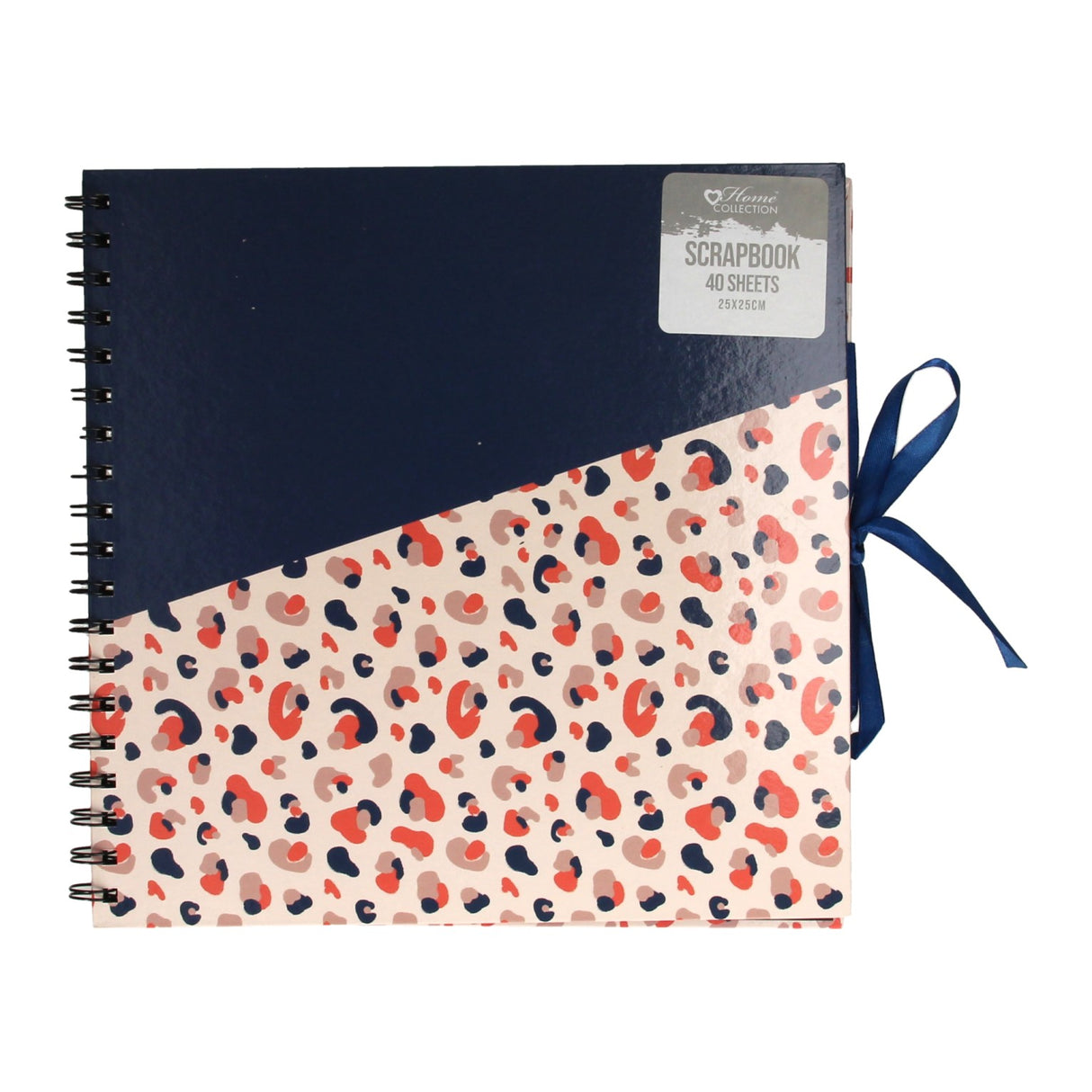 Schookbook luepaardprint, 25x25cm