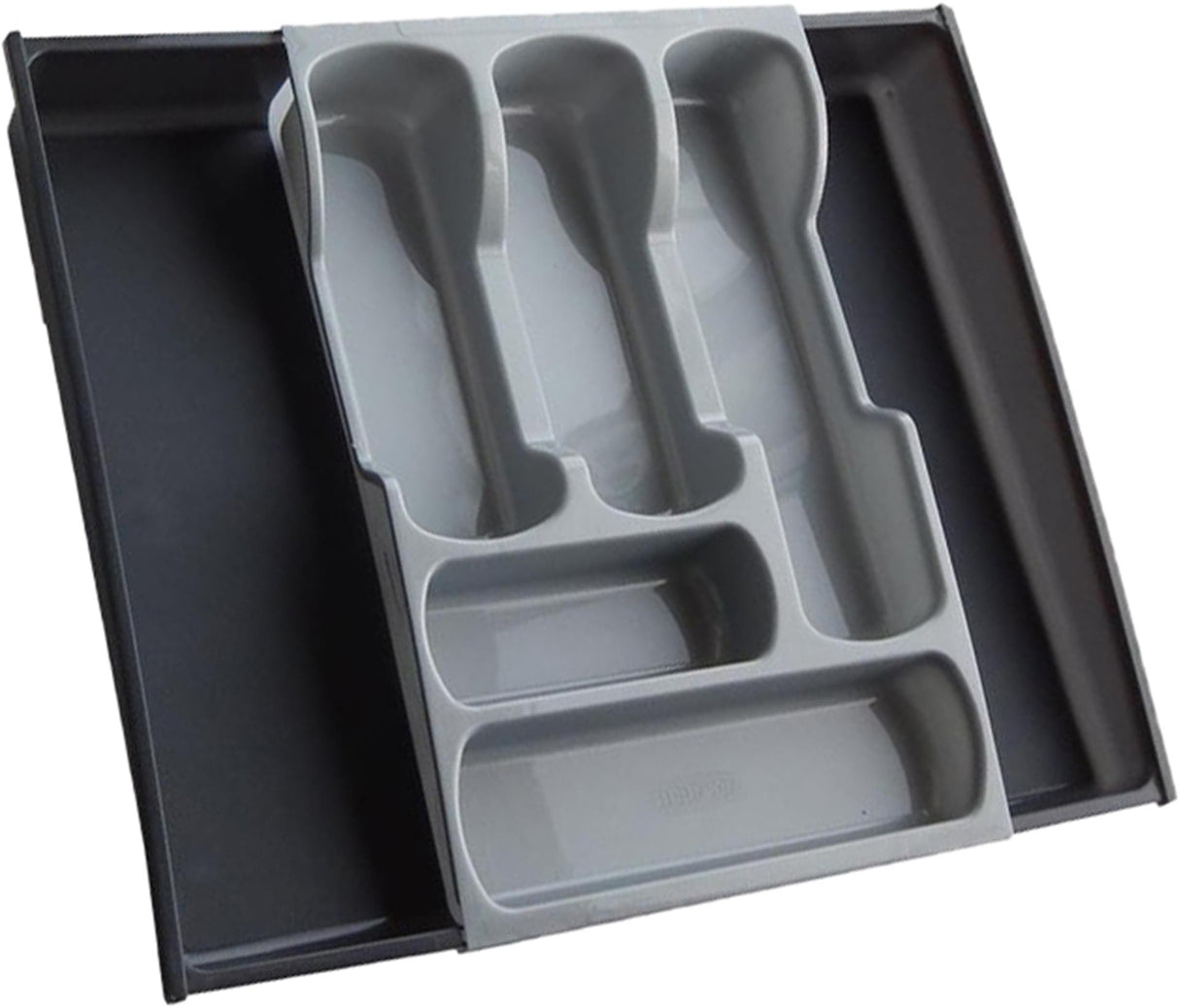 Curver Besteckkasten verstellbar Anthrazit