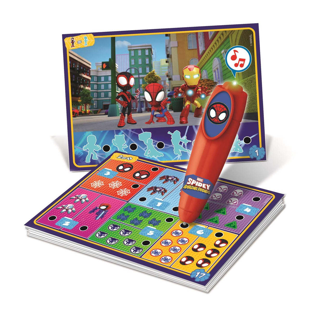 Clementoni quizzy game spidey