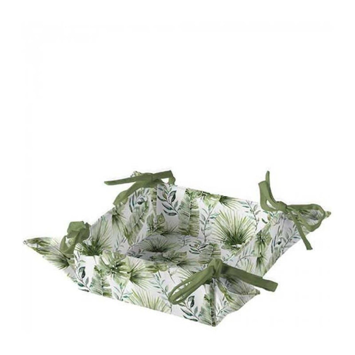 Ambiente broodmand jungle leaves white