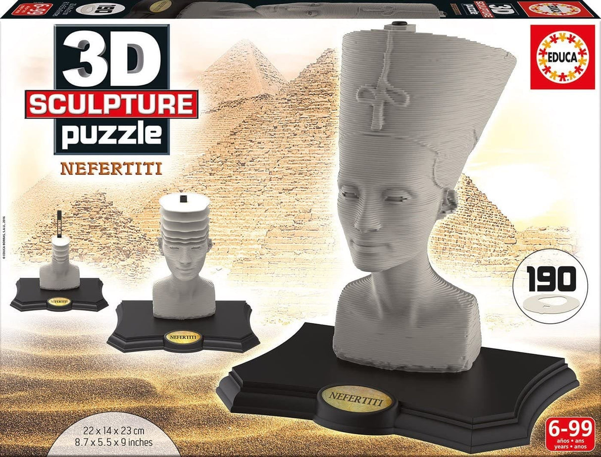 Van der Doelen 3D Skulptur Puzzle vun Nefertiti 190 Stécker