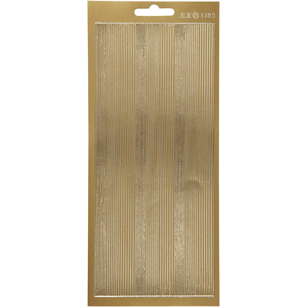 Creativ company stickers, borders, sheet 10x23 cm, gold, 1 sheet