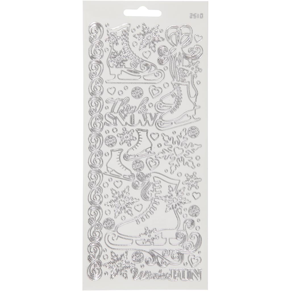 Creativ company stickers, skates, sheet 10x23 cm, 1 sheet