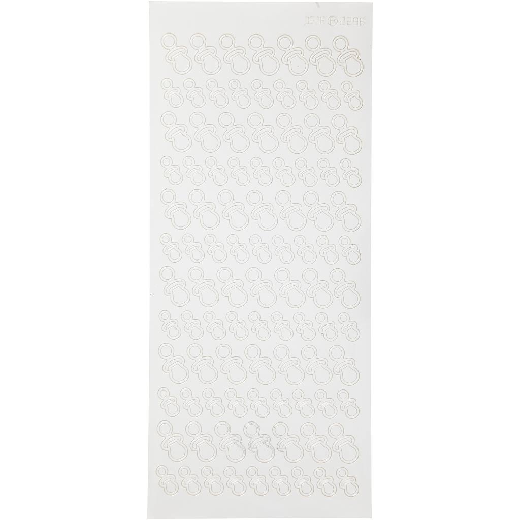 Creativ company stickers, dummies, sheet 10x23 cm, white, 1 sheet