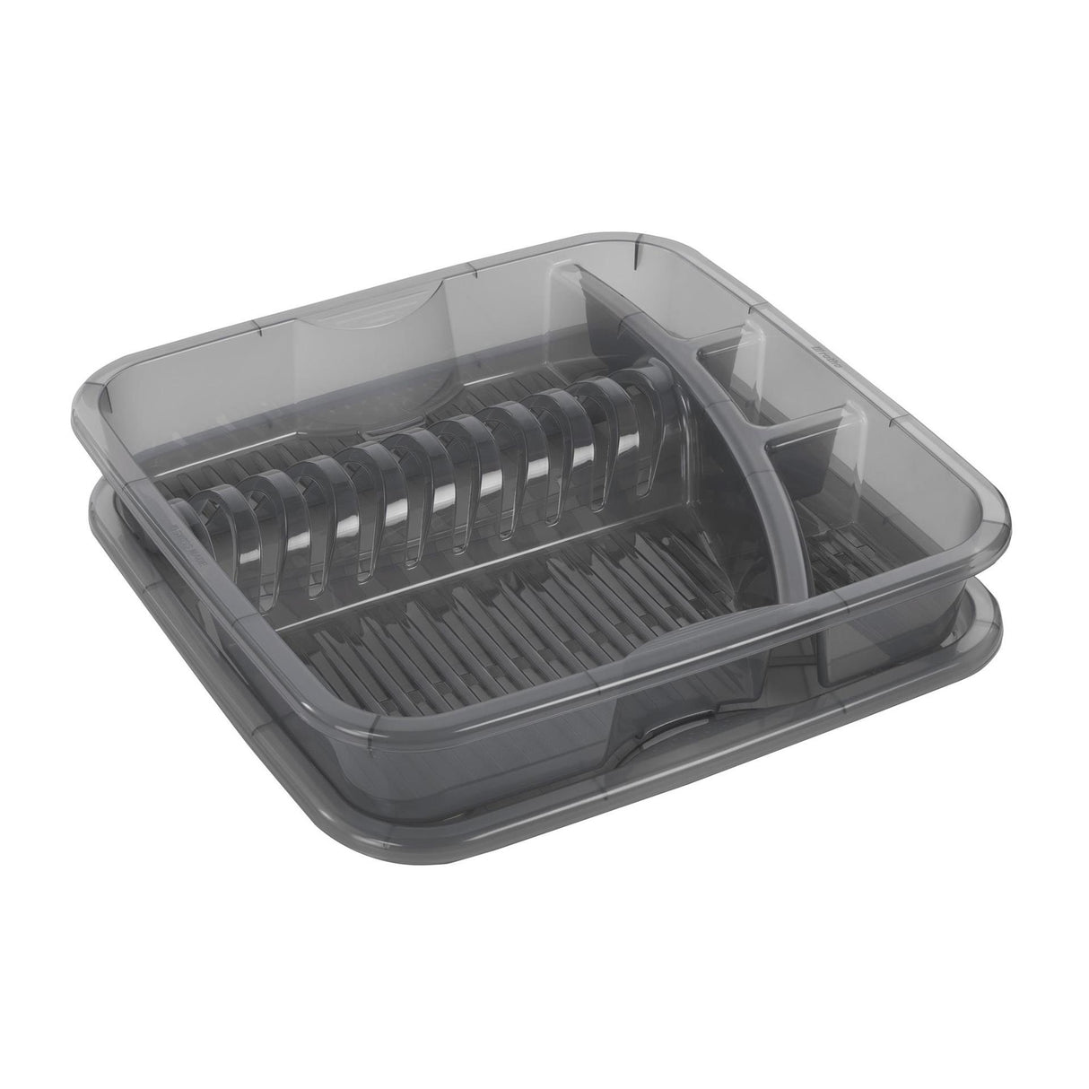 Rotho geometric dish rack anthracite