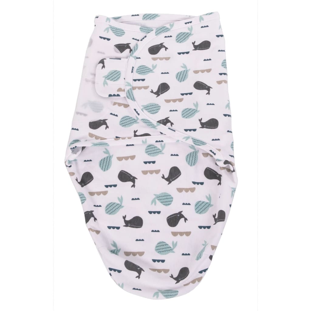 Bo Jungle Bo Wrap Blanket Whale Print S