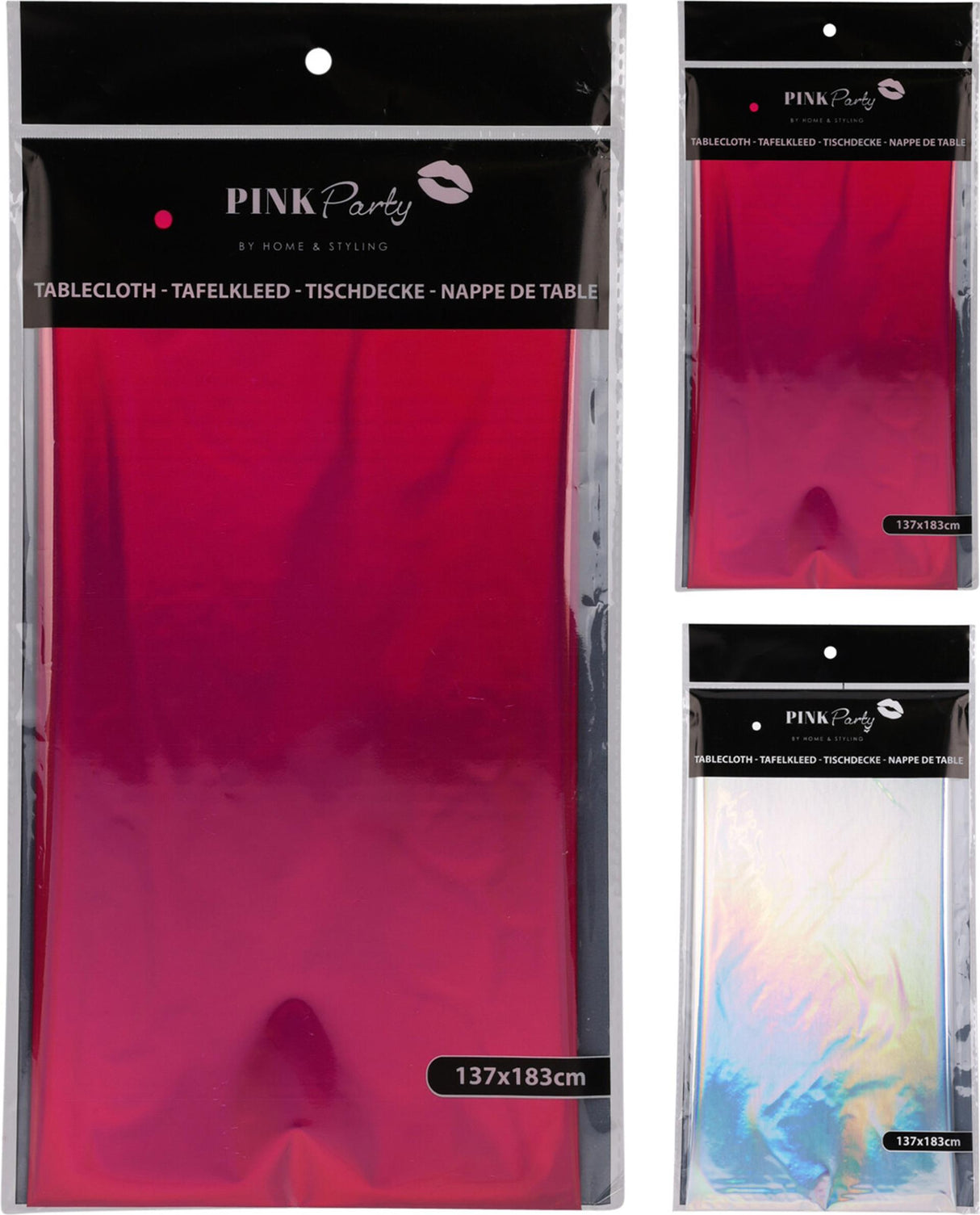 Tafelkleed 137x183cm pink party